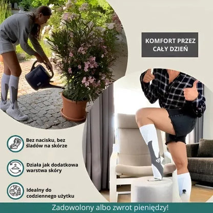 Zenstride® Oddychające skarpetki uciskowe na nogi i stopy bez bólu